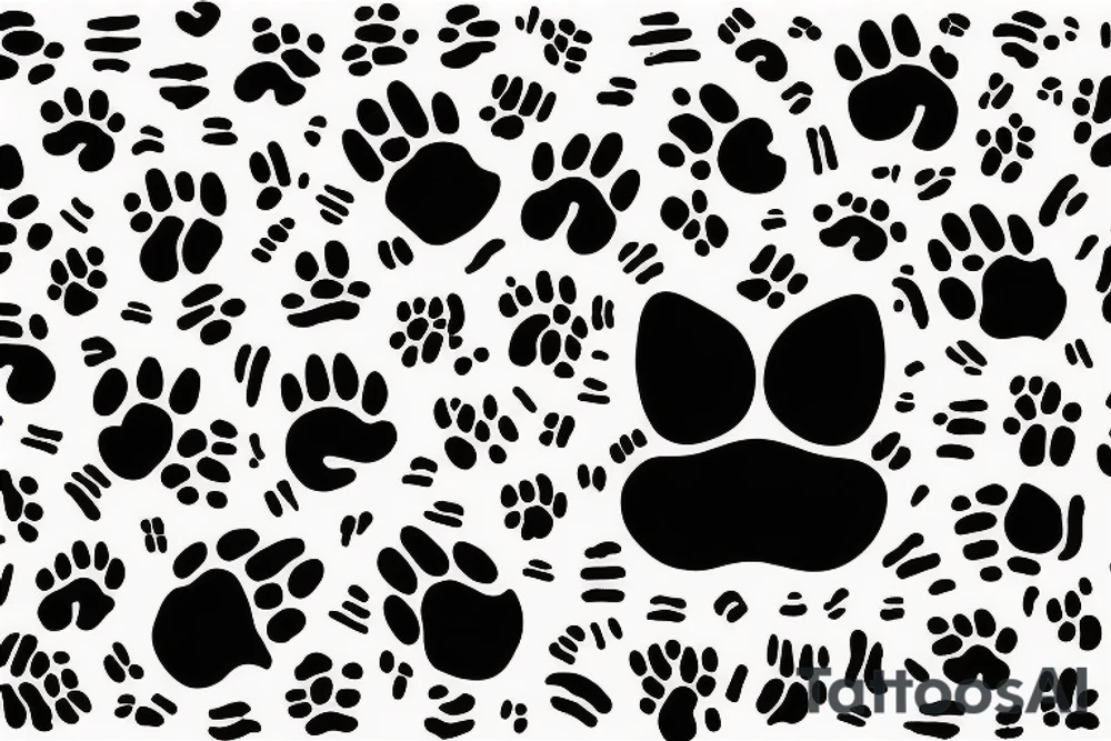 minimalistic cat paw using the initials A P M R tattoo idea minimalistic cat paw using the initials A P M R tattoo idea