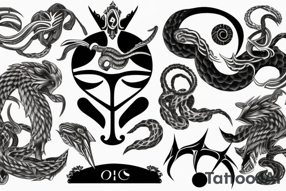 Ophiuchus as a god tattoo idea