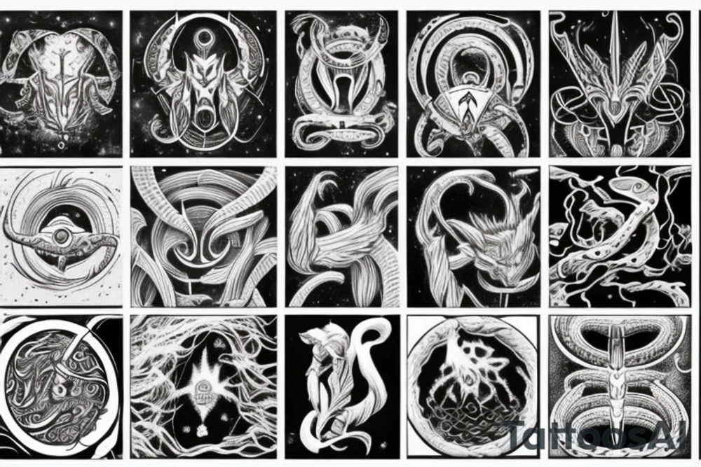 Ophiuchus as a god tattoo idea