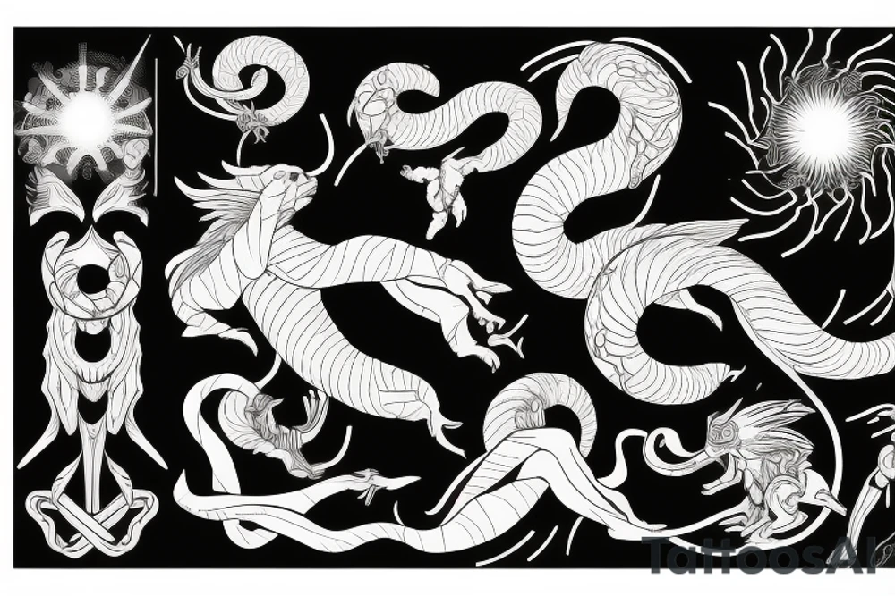 Ophiuchus as a god tattoo idea