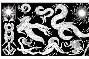 Ophiuchus as a god tattoo idea