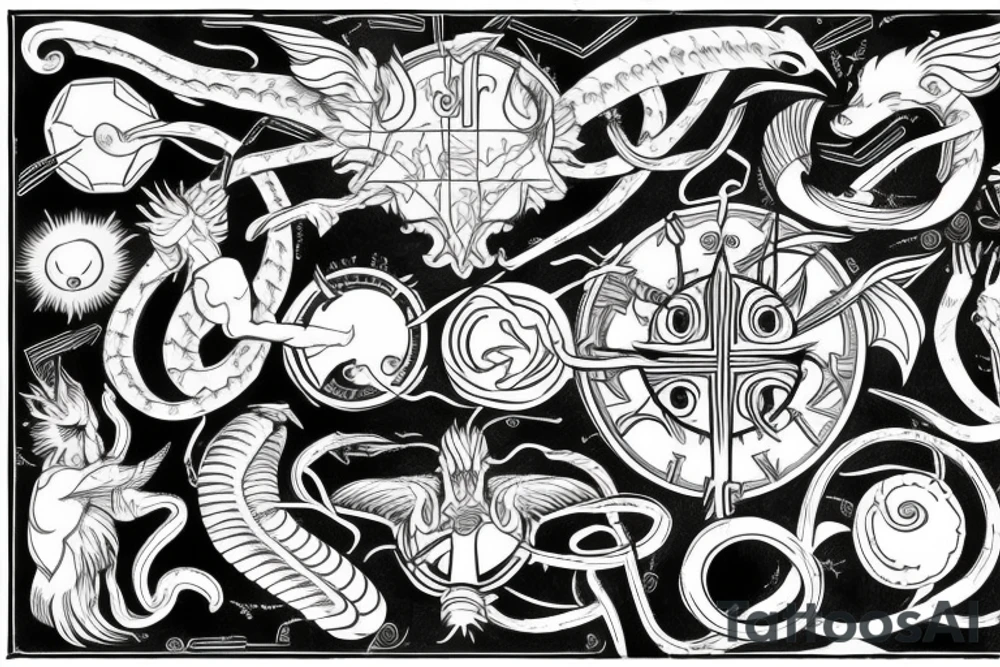 Ophiuchus as a god tattoo idea