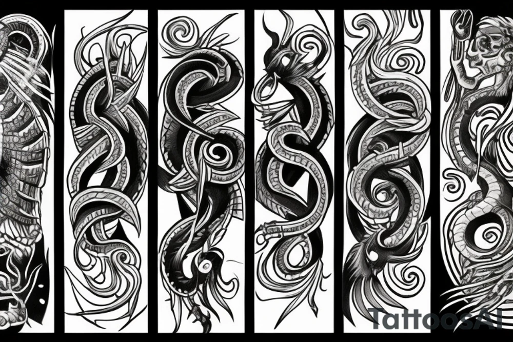 Ophiuchus as a god tattoo idea