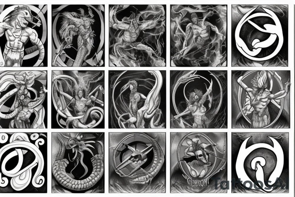 Ophiuchus as a god tattoo idea