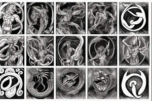 Ophiuchus as a god tattoo idea