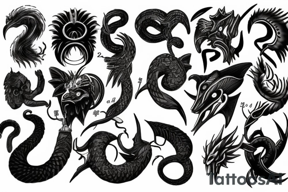 Ophiuchus as a god tattoo idea
