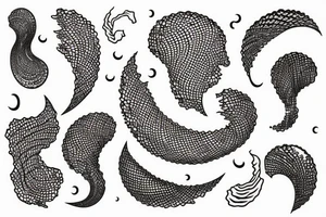 a wave that is connected to a computer tattoo idea