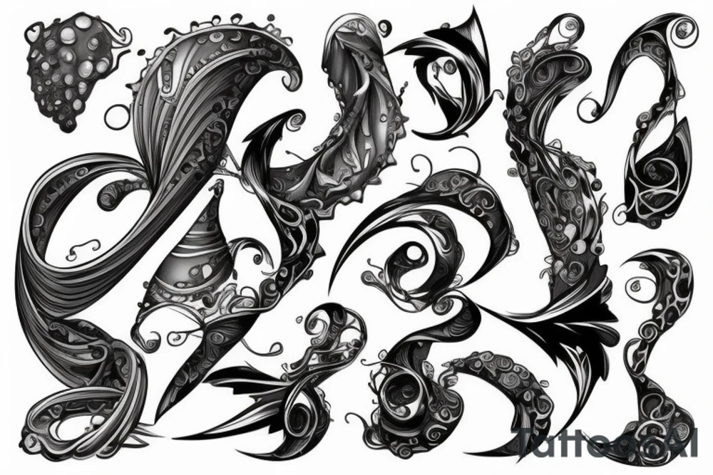 a wave that is connected to a computer tattoo idea a wave that is connected to a computer tattoo idea