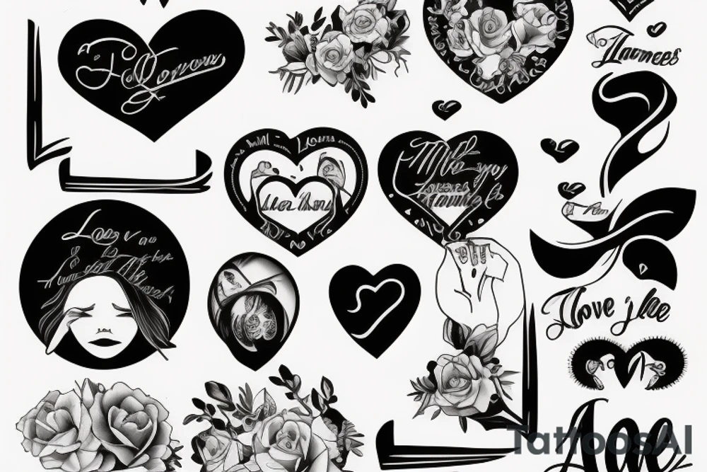 the love between a mother and her son tattoo idea