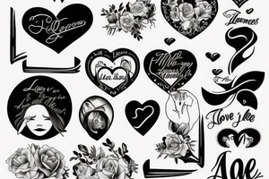 the love between a mother and her son tattoo idea