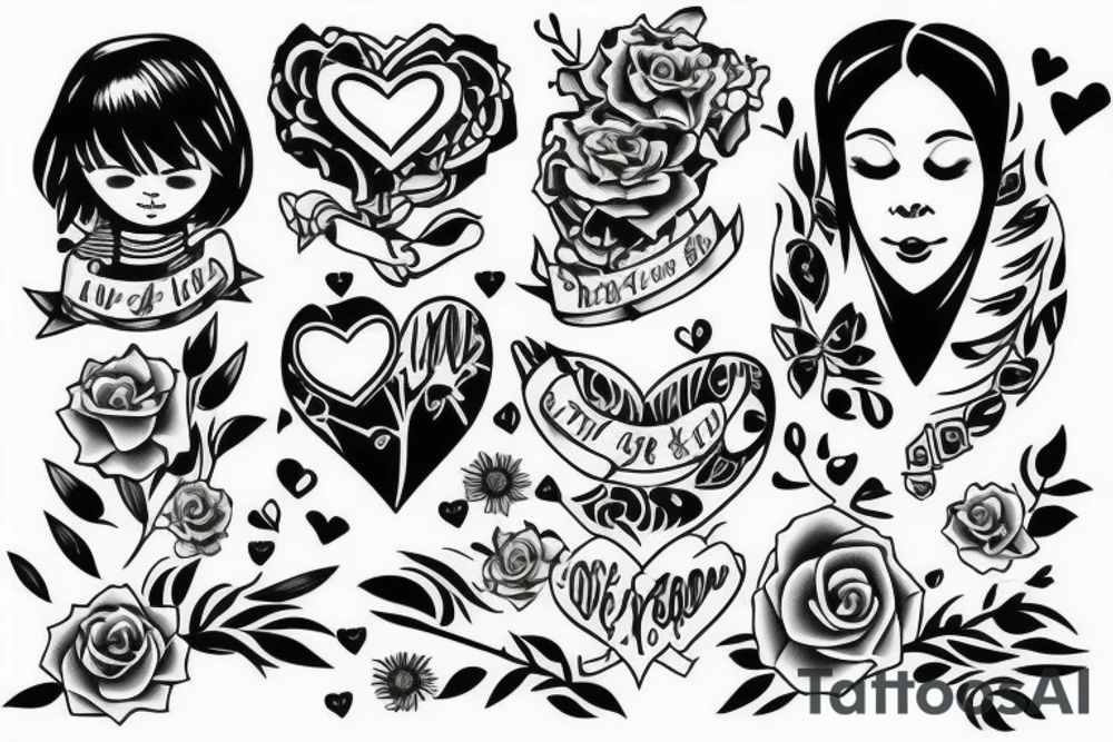 the love between a mother and her son tattoo idea