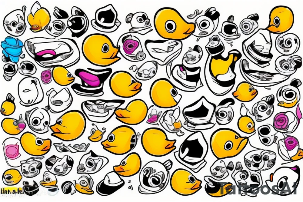 Rubber duck tattoo idea