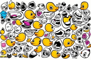 Rubber duck tattoo idea