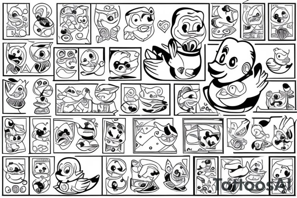 Rubber duck tattoo idea
