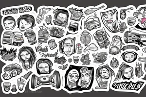 a van tattoo idea