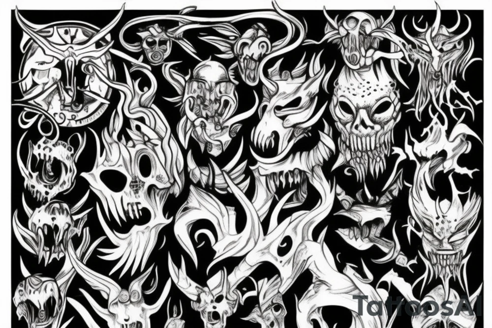 Demon tattoo idea