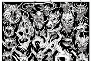 Demon tattoo idea