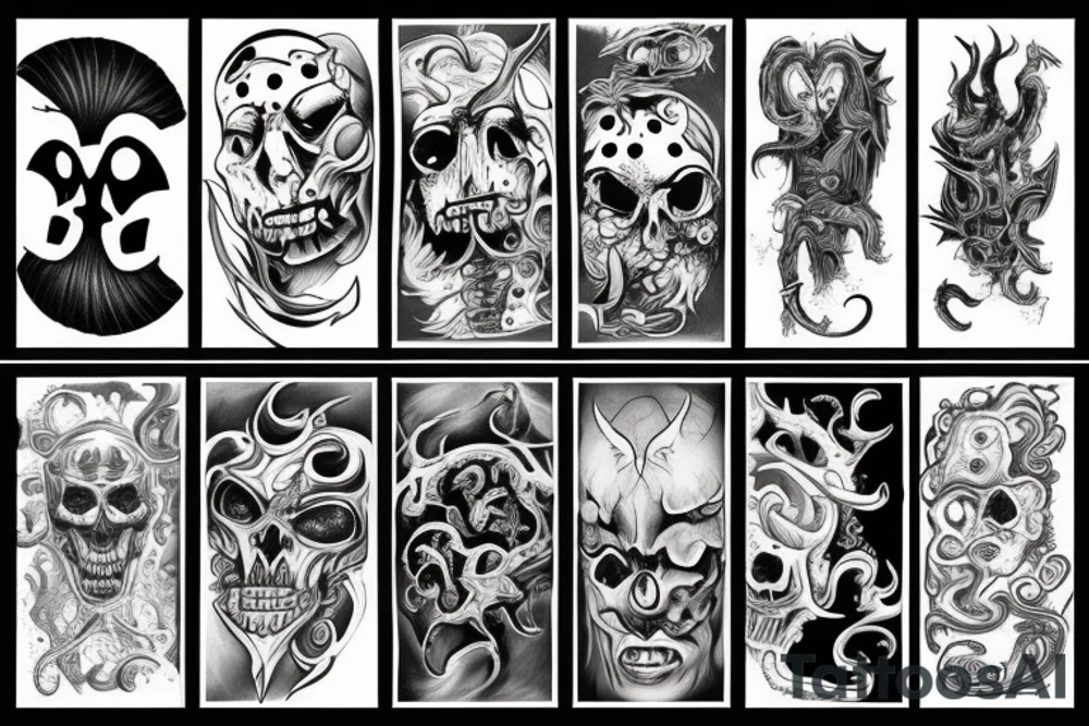 Demon tattoo idea