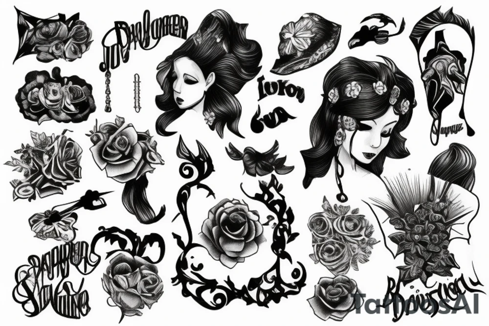 Jappenese blackout tattoo tattoo idea