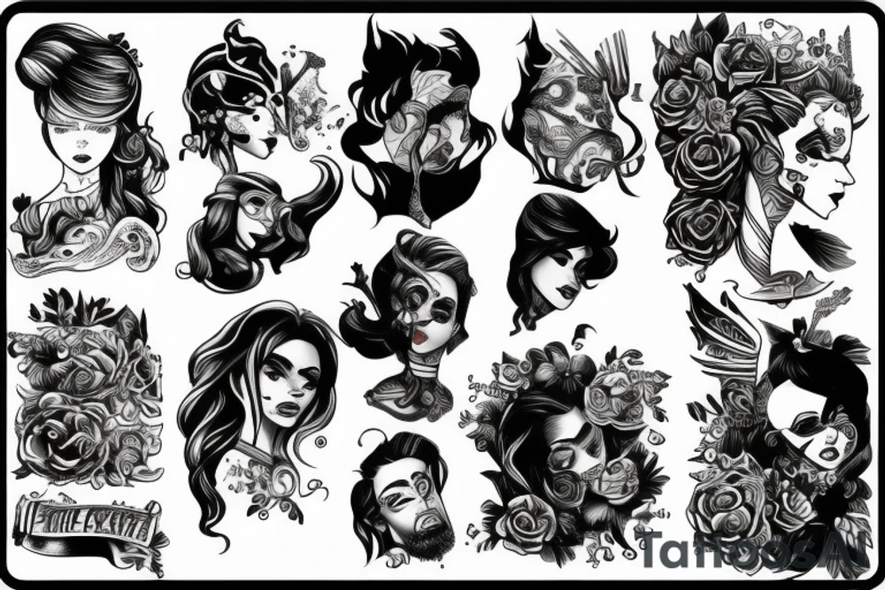 Formidable character tattoo idea