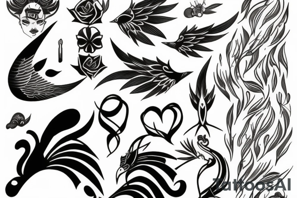 Phoenix tattoo idea