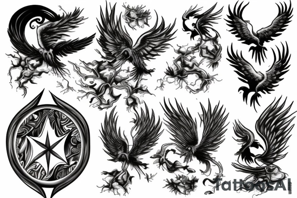 Phoenix tattoo idea