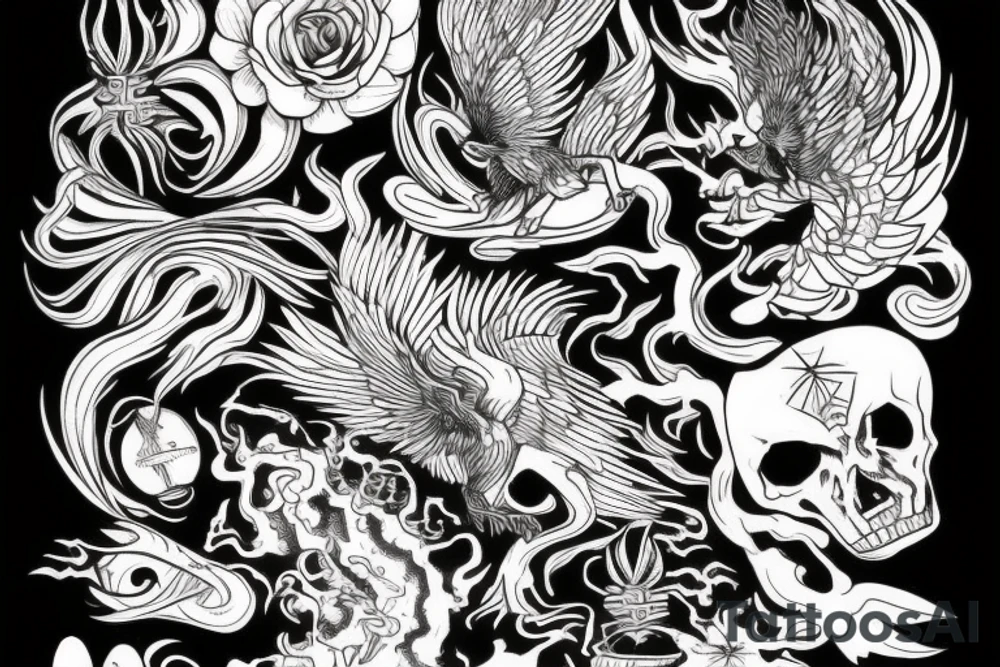 Phoenix tattoo idea