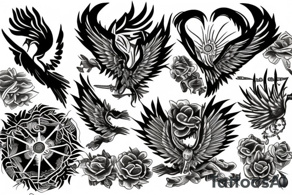 Phoenix tattoo idea