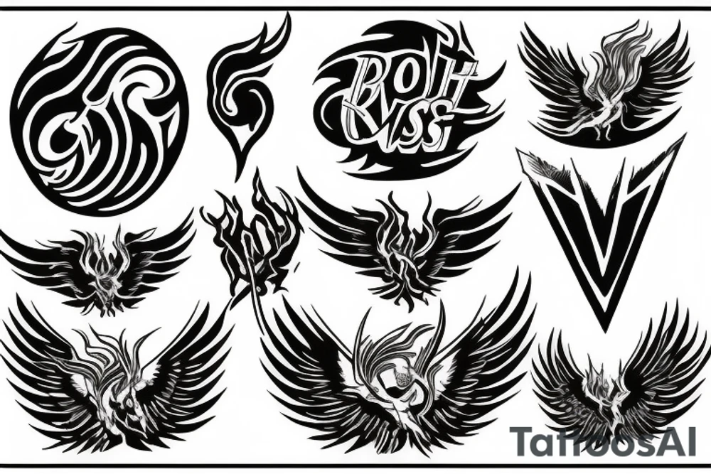 Phoenix rise from your ashes tattoo idea