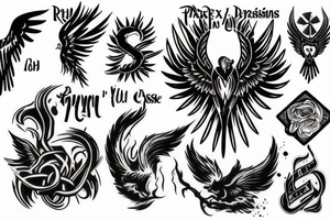 Phoenix rise from your ashes tattoo idea