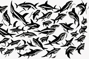 great white shark tattoo idea