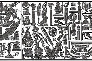 Thoth was the god of the sacred texts, mathematics, the sciences, magic, messenger and recorder of the deities, master of knowledge, and patron of scribes. tattoo idea