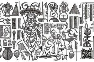 Thoth was the god of the sacred texts, mathematics, the sciences, magic, messenger and recorder of the deities, master of knowledge, and patron of scribes. tattoo idea