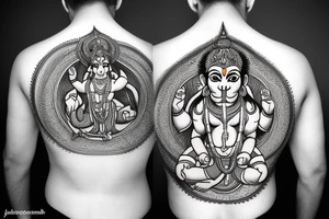 Lord hanuman tattoo idea