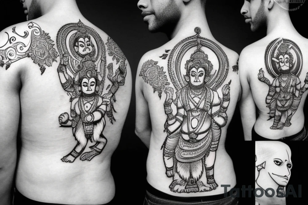 Lord hanuman tattoo idea