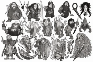The hobbit book cover tattoo idea