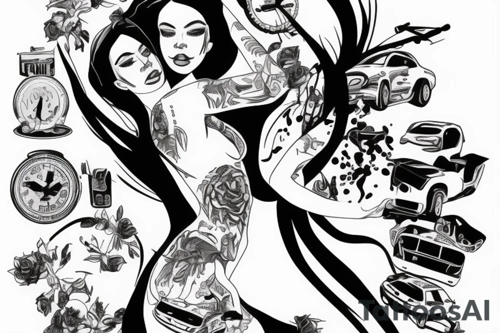Car Accident 24-1-2022 
Losing a girl tattoo idea