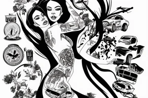 Car Accident 24-1-2022 
Losing a girl tattoo idea