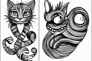 cheshire cat tattoo idea