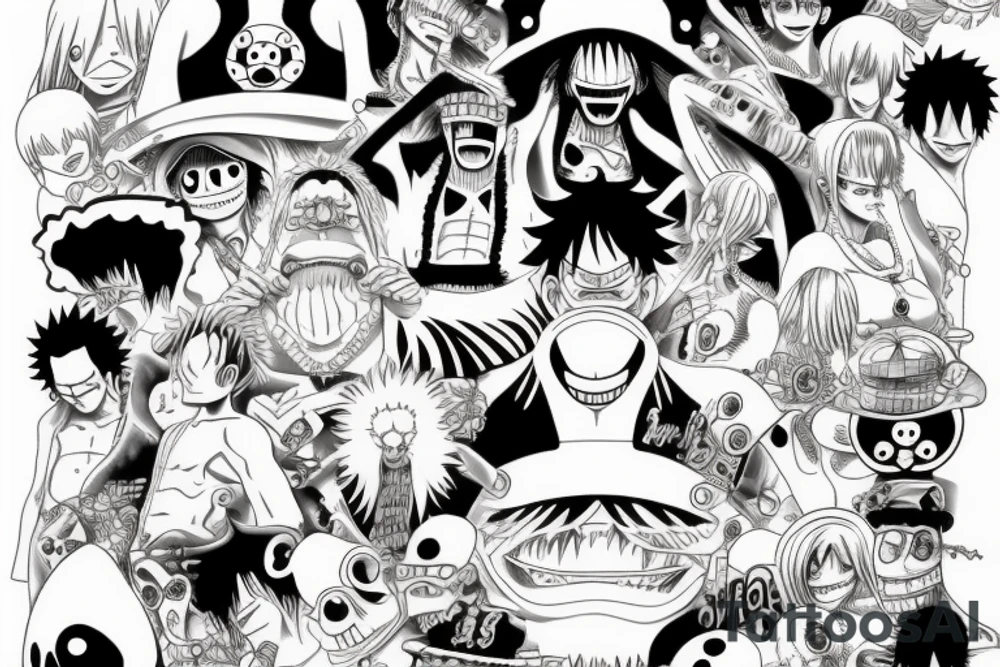 Anime one piece tattoo idea