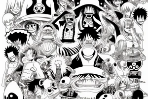 Anime one piece tattoo idea