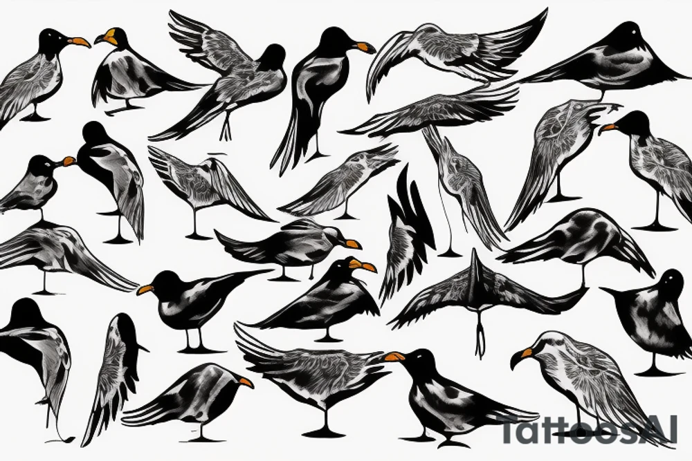 two seagulls tattoo idea