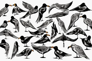 two seagulls tattoo idea