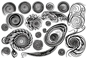 spiral tattoo idea