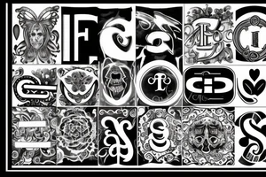 Three letters T,S and G tattoo idea