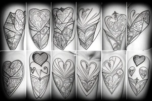 brain and heart combined tattoo idea