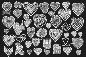 mathematics heart strength 
combined tattoo idea