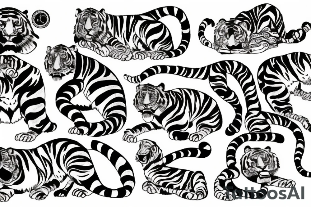 tiger traditional japanese tattoo idea
