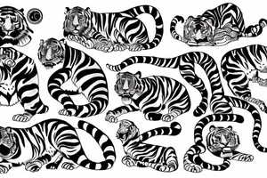 tiger traditional japanese tattoo idea