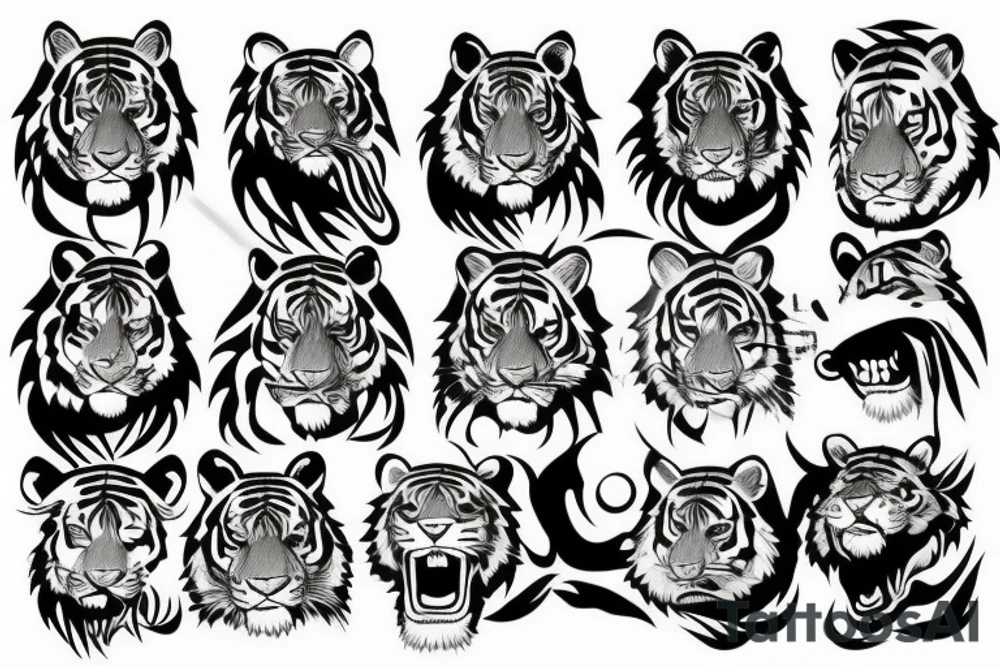 tiger tattoo idea